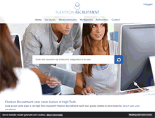 Tablet Screenshot of flextron.nl
